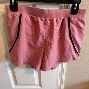 NEVER WORN UNDER ARMOR PINK RUNNING SHORTS